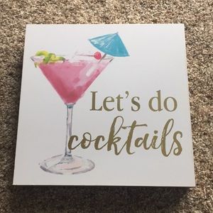 Let’s do Cocktails Wall Decor